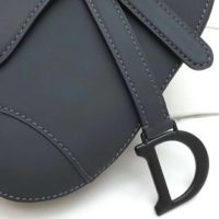 Dior Women Saddle Bag in Matte Black Ultramatte Calfskin