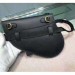 Dior Women Saddle Belt Clutch in Black Embossed Grained Calfskin - Image 4