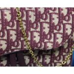Dior Women Saddle Pouch Red Dior Oblique Jacquard - Image 8
