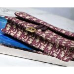 Dior Women Saddle Pouch Red Dior Oblique Jacquard - Image 4