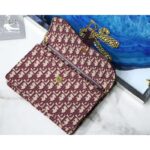 Dior Women Saddle Pouch Red Dior Oblique Jacquard - Image 3