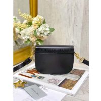 Dior Women Small Dior Bobby Bag Black Box Calfskin