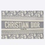 Dior Women Small Dior Book Tote Gray Dior Oblique Embroidery - immagine 4