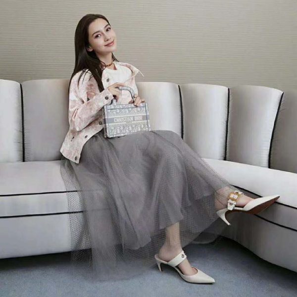 dior book tote grey small