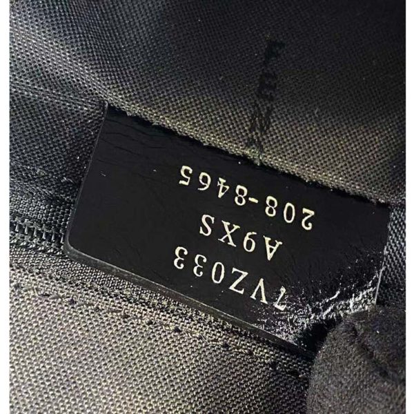 Fendi Men Belt Bag One-Shoulder Backpack Brown Fabric Leather FF (10)