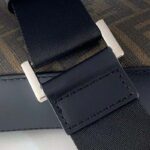 Fendi Unisex Camera Case Compact Shoulder Brown Fabric Bag FF Motif - immagine 15