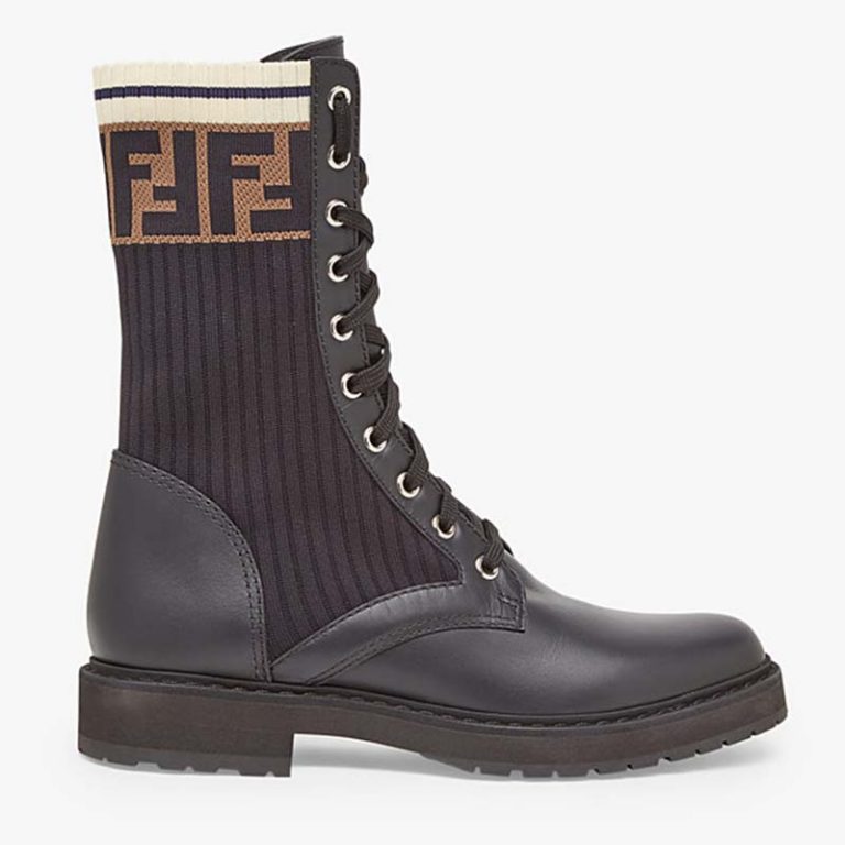 fendi black cowboy boots