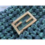 Fendi Women Baguette Bag Medium Size Jacquard Fabric Interlace Bag – Bild 7