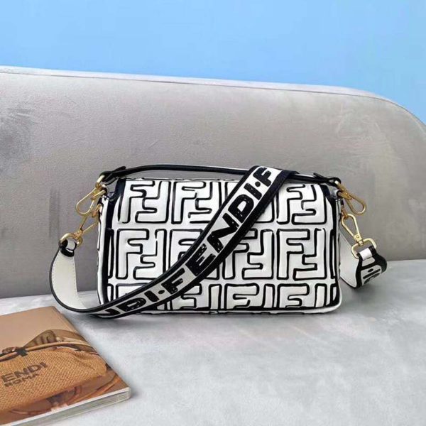 black and white fendi bag