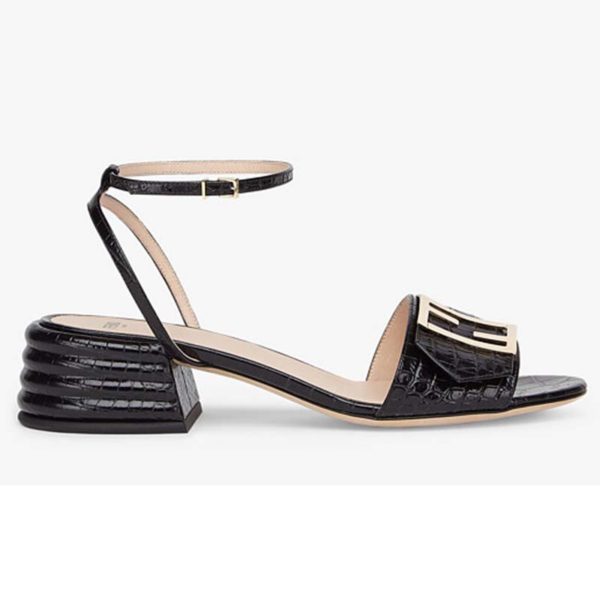 fendi black sandals