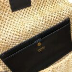 Fendi Women Iconic Baguette Large Size Natural Straw Bag-Beige - immagine 13