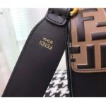 Fendi Women Kan U Black Leather Bag Calf Leather FF - Image 10