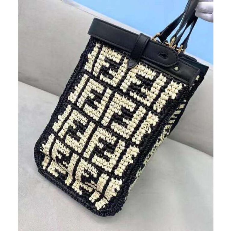 fendi peekaboo raffia