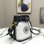 Fendi Women Mon Tresor Bucket Bag White Canvas Mini-Bag – Bild 4
