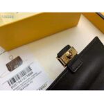 Fendi Women Nano Baguette Charm Brown Fabric Charm Jacquard FF – Bild 10