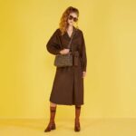 Fendi Women Peekaboo Iconic Mini Jacquard Fabric Interlace Bag FF - Imagen 7