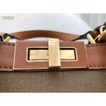 Fendi Women Peekaboo X-Tote Large Dark Green Canvas Shopper - Image 7