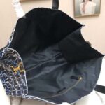 Fendi Women Shopper Bag Blue Glazed Fabric Canvas FF Bag – Image 6