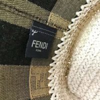 Fendi Women Small Mon Tresor Bucket Brown Fabric Mini-Bag