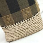 Fendi Women Small Mon Tresor Bucket Brown Fabric Mini-Bag - immagine 10