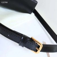 Gucci GG Unisex Gucci Horsebit 1955 Mini Bag Black Leather