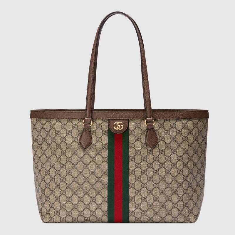 Gucci GG Unisex Ophidia GG Medium Tote GG Supreme Canvas - LULUX