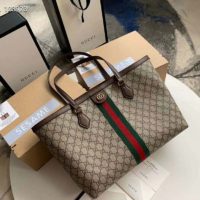 Gucci GG Unisex Ophidia GG Medium Tote GG Supreme Canvas