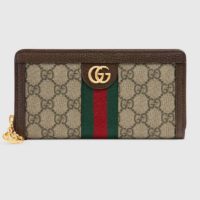 Gucci GG Unisex Ophidia GG Zip Around Wallet Supreme Canvas