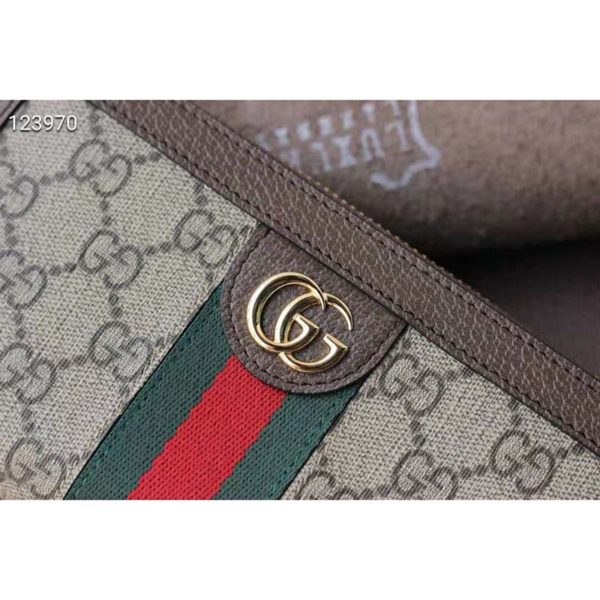 Gucci GG Unisex Ophidia GG Zip Around Wallet Supreme Canvas (3)