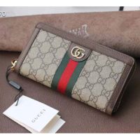 Gucci GG Unisex Ophidia GG Zip Around Wallet Supreme Canvas