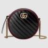 Gucci GG Women GG Marmont Mini Round Shoulder Bag-Black