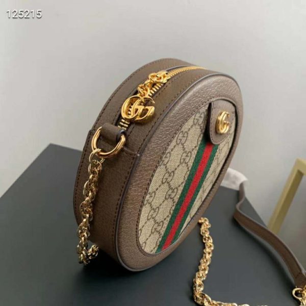 Gucci GG Women Ophidia Mini GG Round Shoulder Bag-Beige (4)