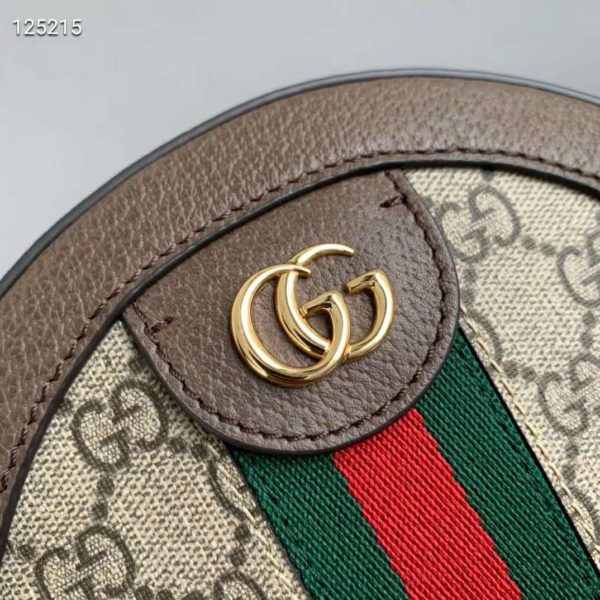 Gucci GG Women Ophidia Mini GG Round Shoulder Bag-Beige (6)