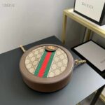 Gucci GG Women Ophidia Mini GG Round Shoulder Bag-Beige - Image 5