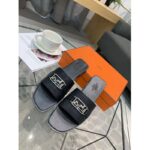 Hermes Women Villa Sandal Calfskin with Detailed Openwork Hardware-Black - Image 3