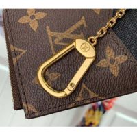 Louis Vuitton LV Unisex Card Holder Recto Verso Monogram Canvas-Brown