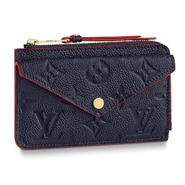 Louis Vuitton LV Unisex Card Holder Recto Verso Monogram Empreinte Leather-Navy