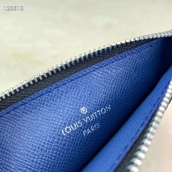 Louis Vuitton LV Unisex Coin Card Holder Monogram Canvas Taiga Leather (6)