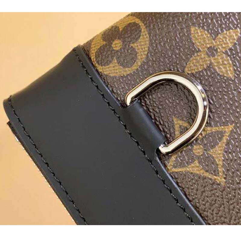 Brown Louis Vuitton Monogram Macassar Discovery Pochette GM Clutch Bag