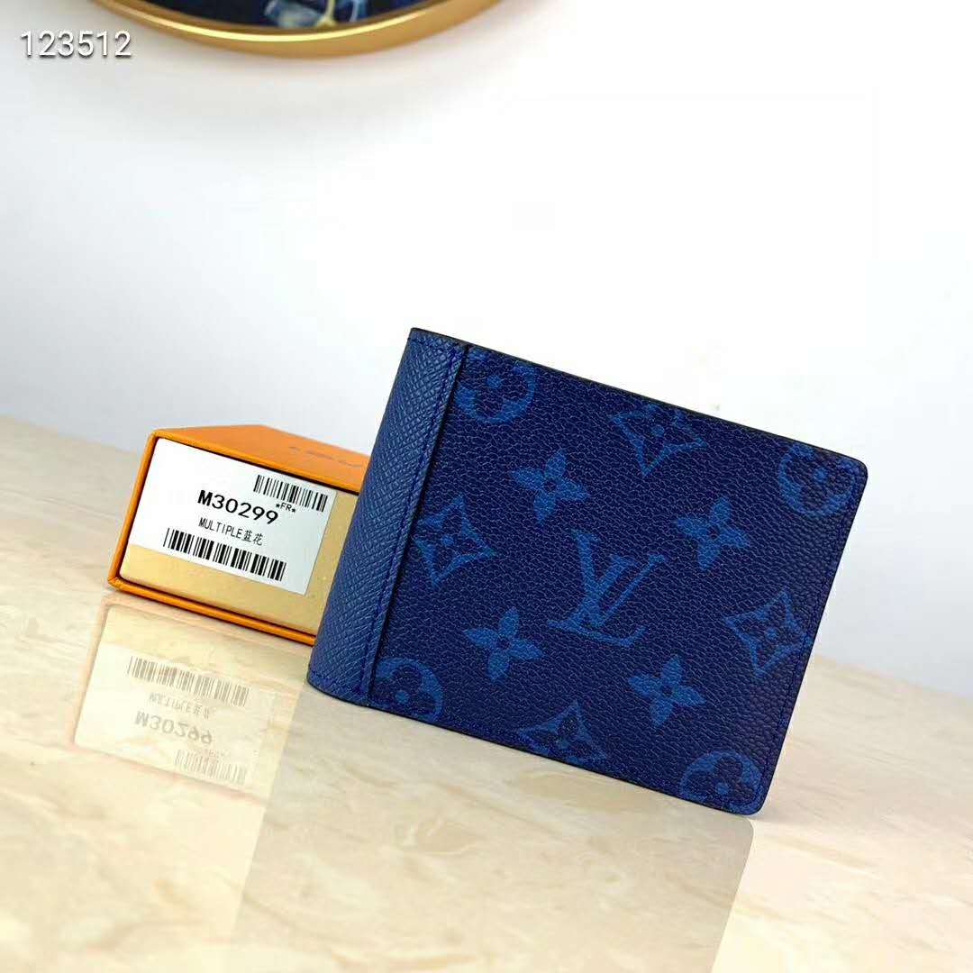 Shop Louis Vuitton TAIGA Monogram Canvas Leather Folding Wallet Folding  Wallets (M30299) by Chaos3