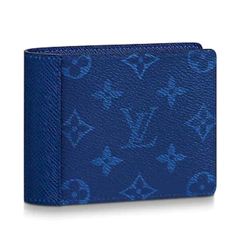 Louis Vuitton Multiple Wallet Monogram Antartica in Taiga Leather/Coated  Canvas with Silver-tone - US