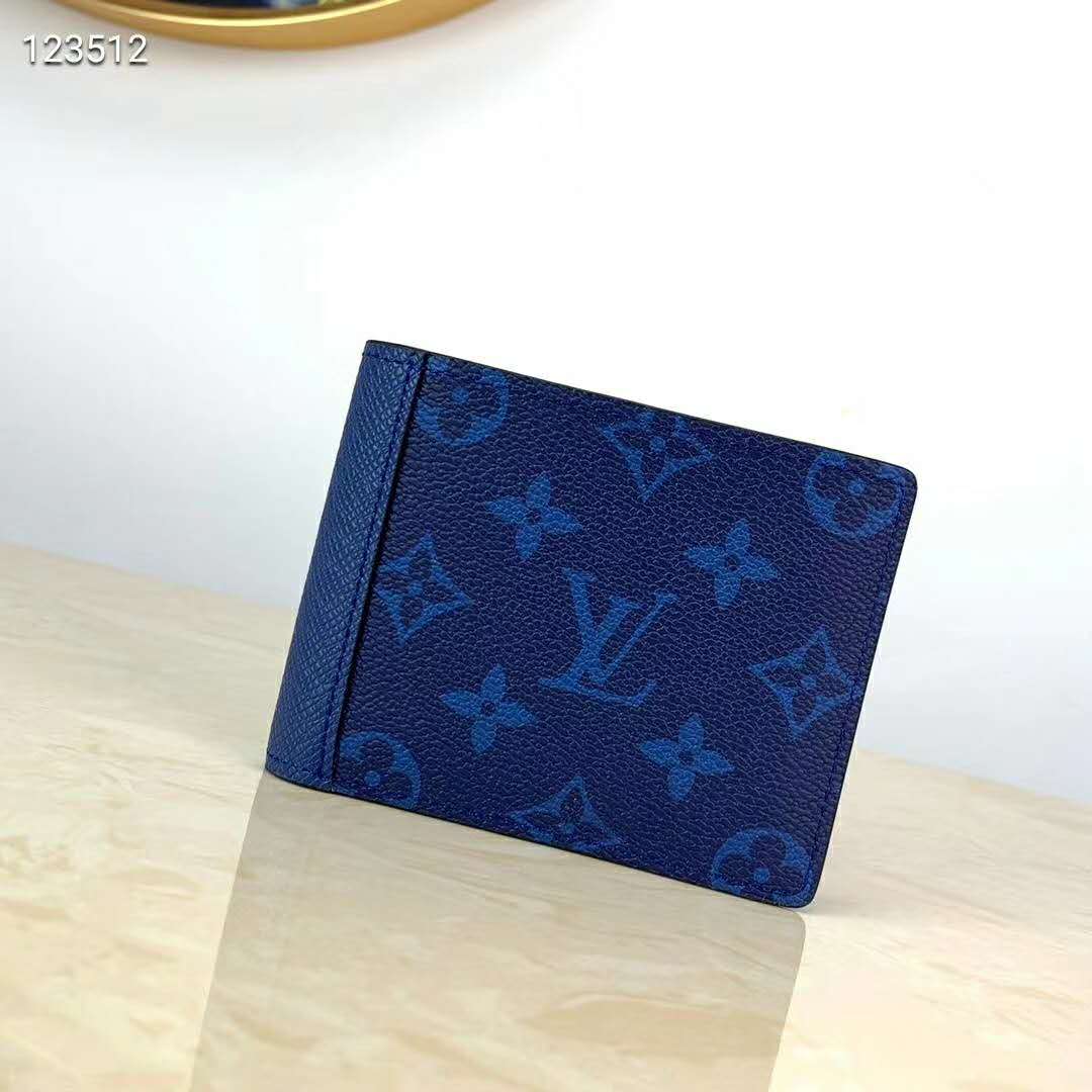 Louis Vuitton Multiple Wallet Monogram Pacific Taiga Blue in Taiga  Leather/Coated Canvas with Silver-tone - US