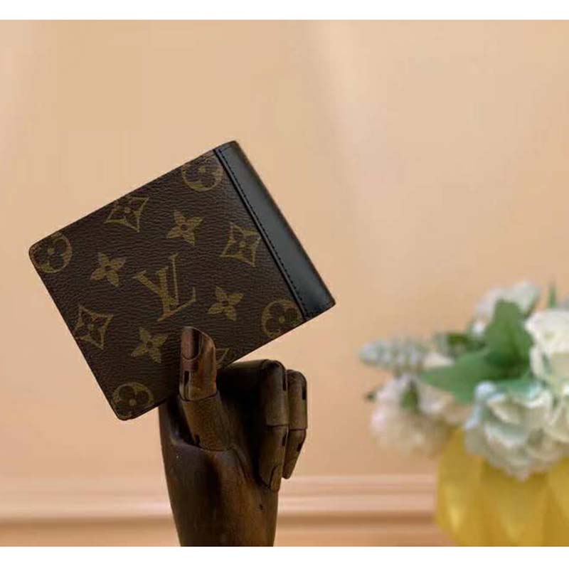 Louis Vuitton Monogram Canvas Portfolio Tri-fold Chain Macassar