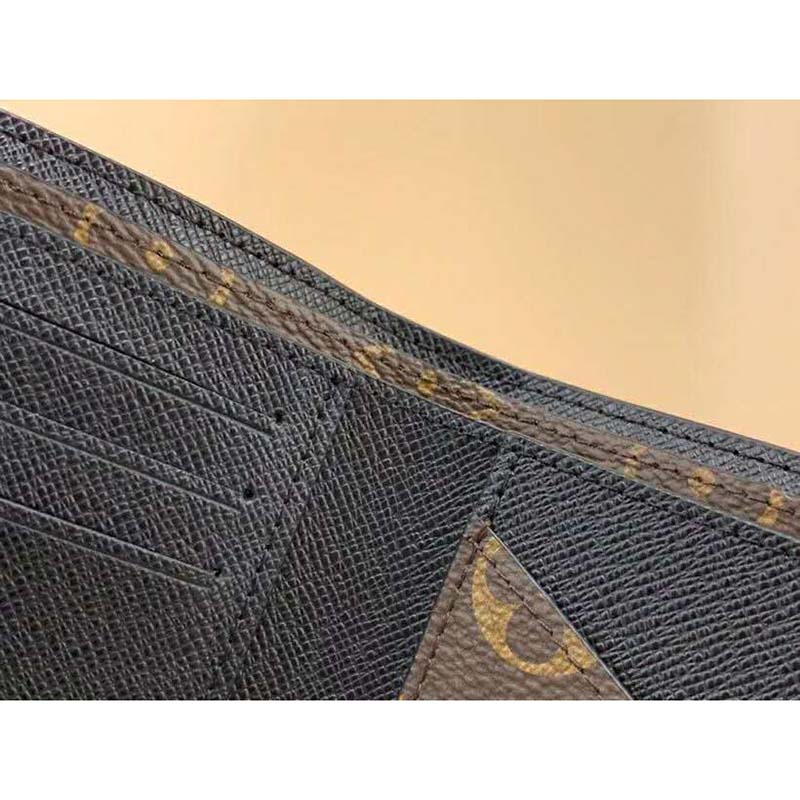 LV LV Unisex Multiple Wallet Monogram Macassar Coated Canvas in