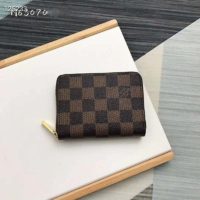 Louis Vuitton LV Unisex Zippy Coin Purse Damier Ebene Canvas