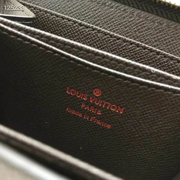 Louis Vuitton LV Unisex Zippy Coin Purse Damier Ebene Canvas (7)