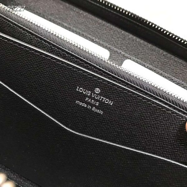 Louis Vuitton LV Unisex Zippy XL Wallet Coated Canvas-Grey (9)