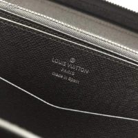 Louis Vuitton LV Unisex Zippy XL Wallet Monogram Eclipse Canvas