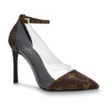 Louis Vuitton LV Women Cherie Pump Iconic Monogram Canvas - Marrone