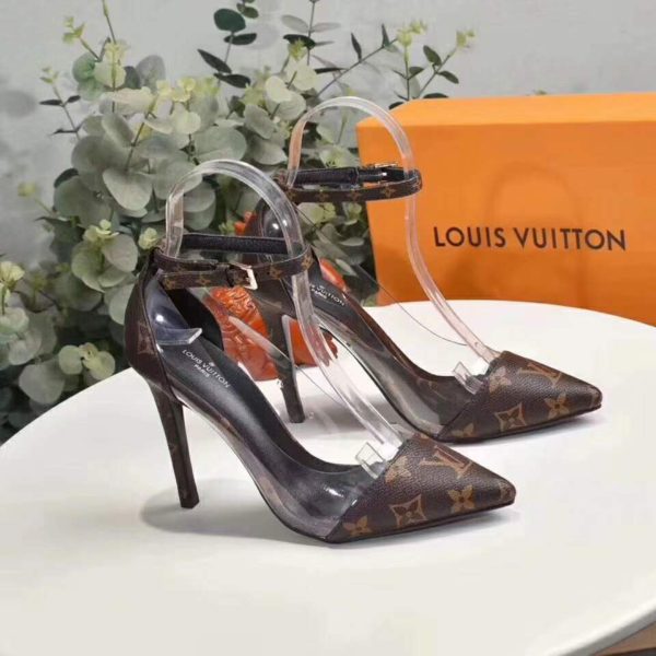 Louis Vuitton LV Women Cherie Pump Iconic Monogram Canvas-Brown (4)